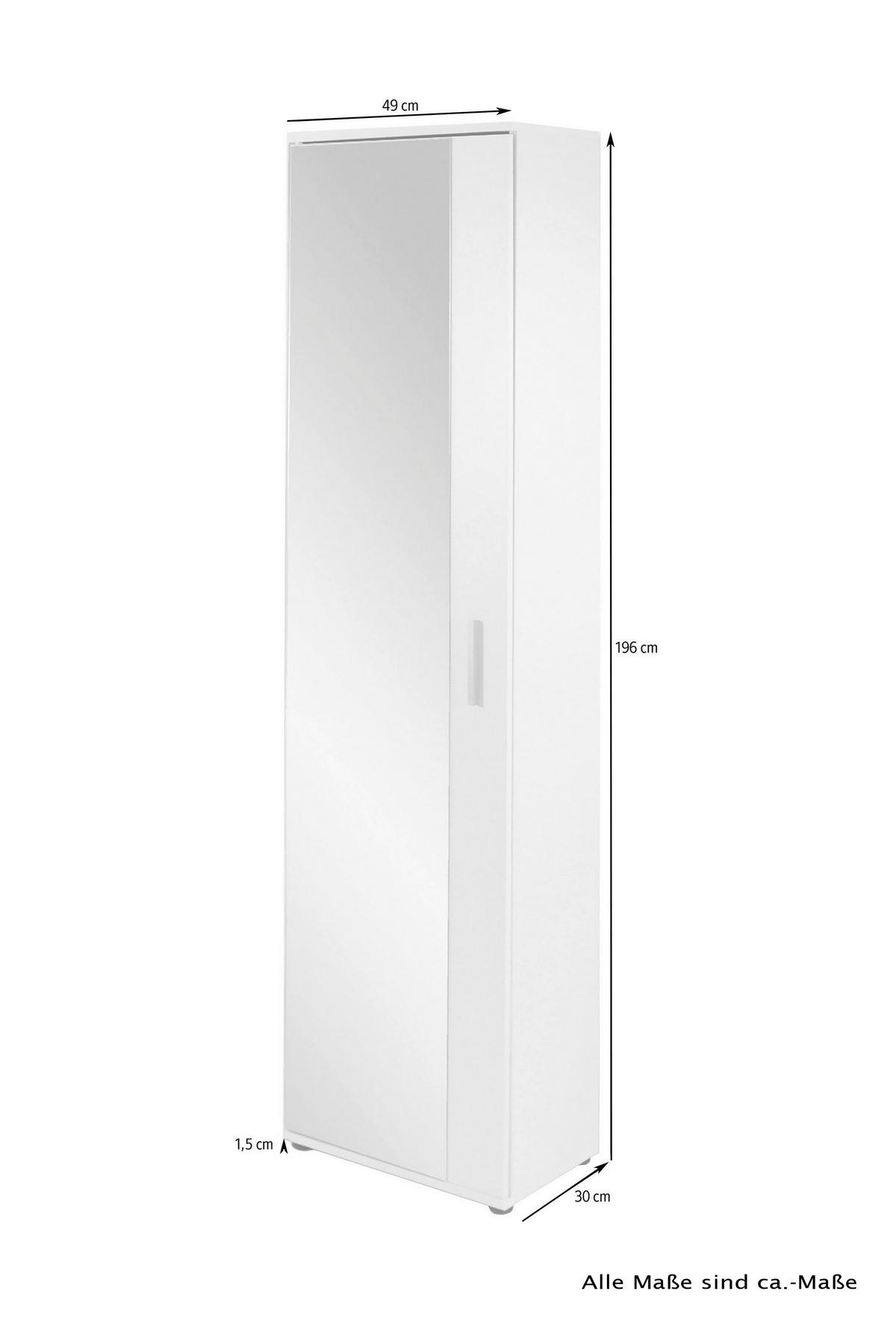 Garderobenschrank Jakob Alteiche/Anthrazit - Alteiche/Anthrazit, MODERN, Holzwerkstoff/Kunststoff (49/196/30cm) - MID.YOU