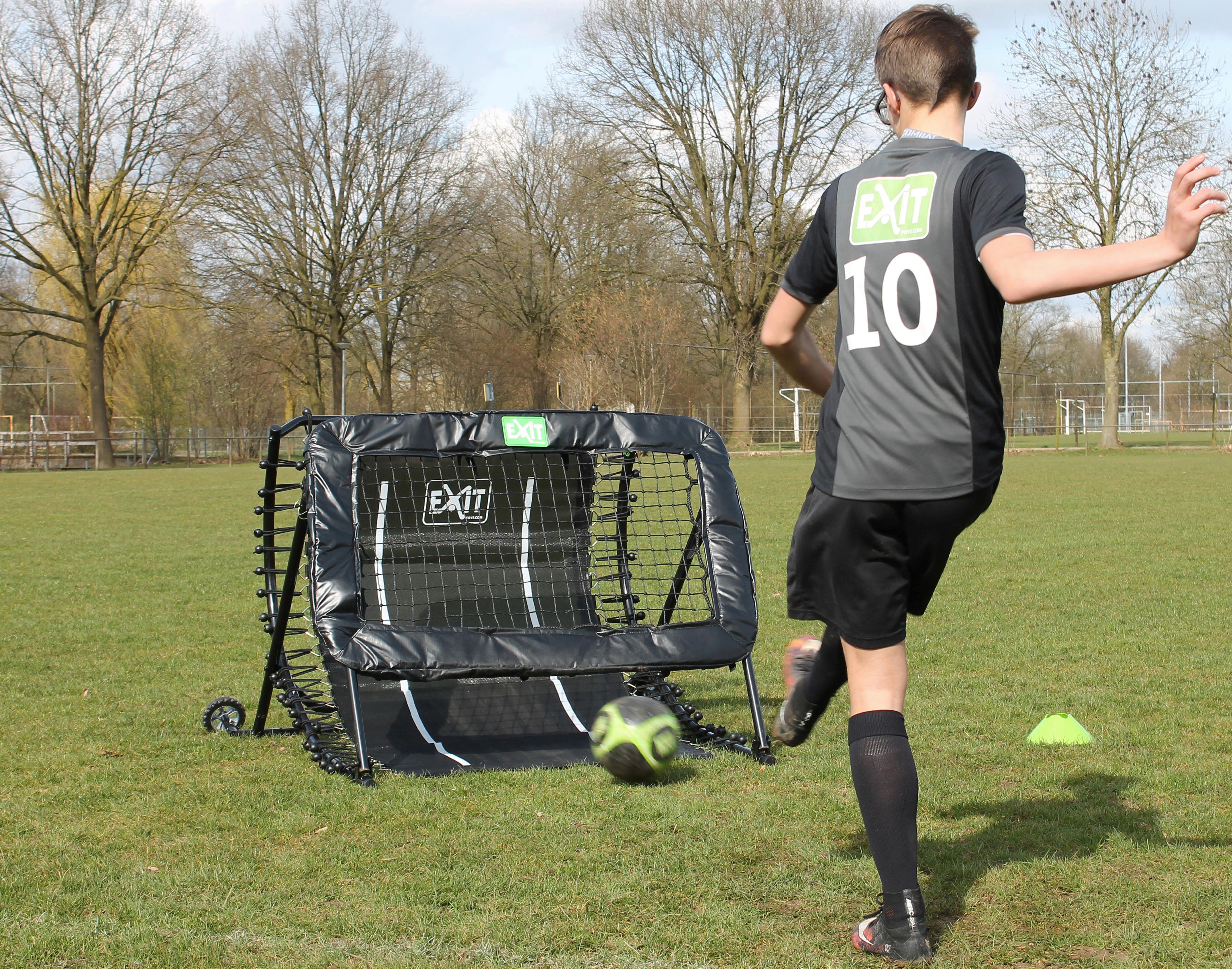 Fußballtor Exit Schwarz - Schwarz, KONVENTIONELL, Metall (124/90/105cm) - EXIT Toys