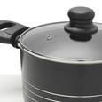 Kochtopfset Tabitha in Schwarz - Schwarz, KONVENTIONELL, Glas/Kunststoff - MÖMAX modern living