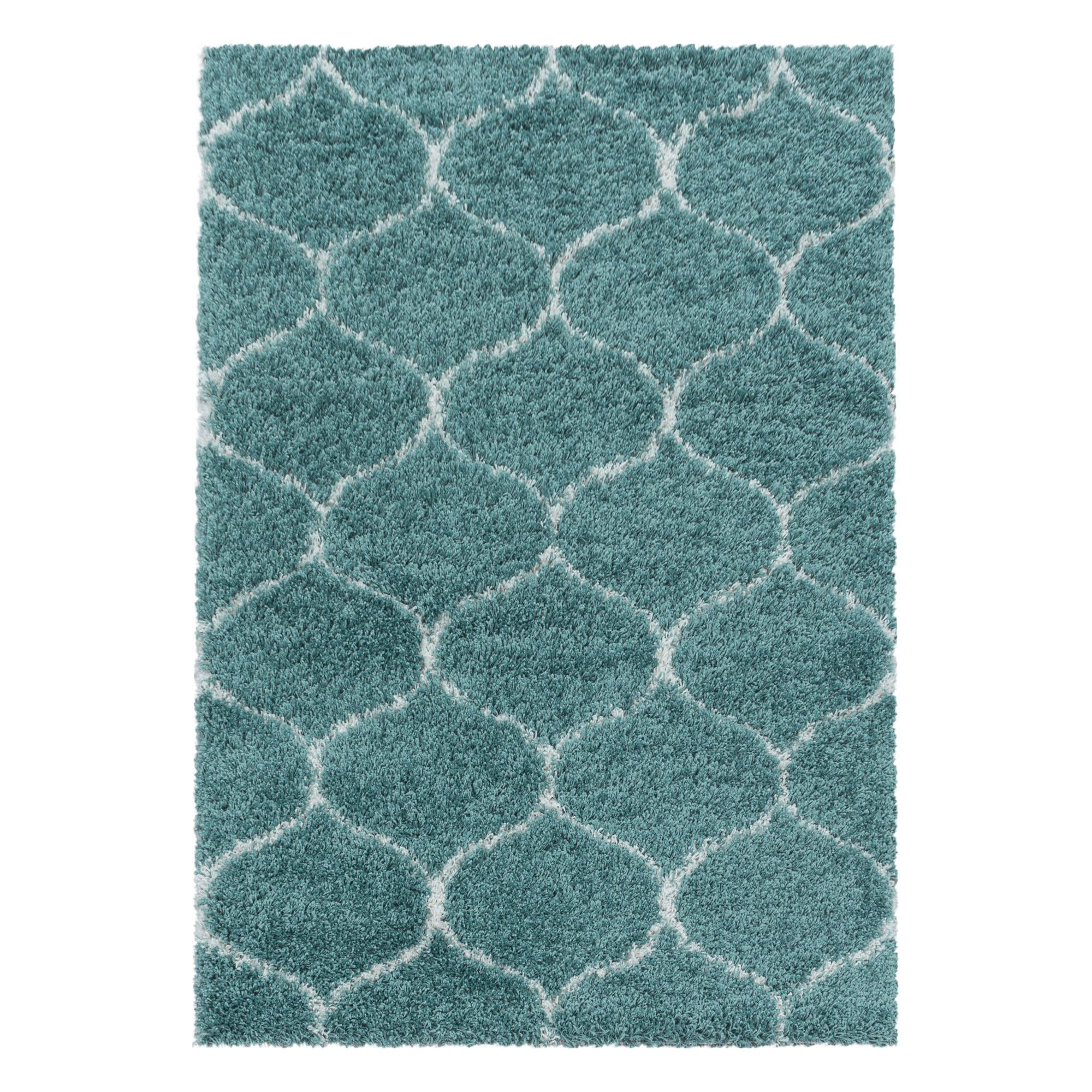 Hochflorteppich Salsa Blau ca. 280x370cm - Blau, Design, Textil (280/370cm)