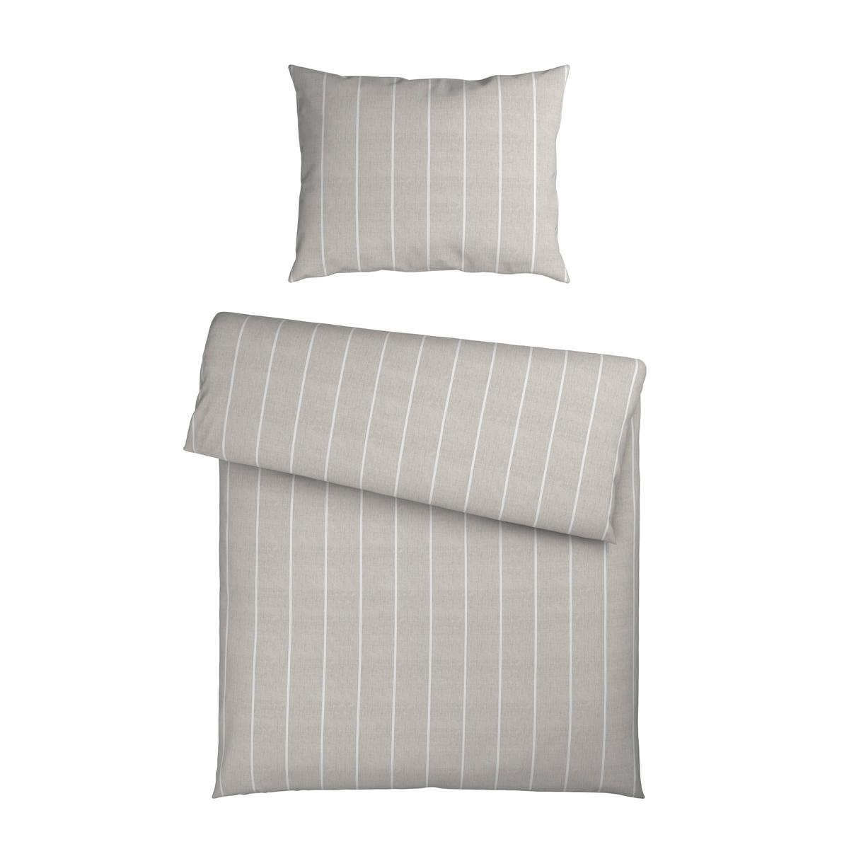 BETTWÄSCHESET TYLINE - Hellgrau, Textil (210/160/0,1cm) - Mömax