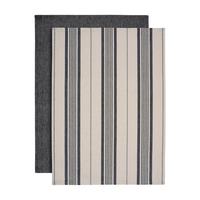 Set prosoape de vase 2/1 HENRY - negru, Modern, textil (50/70cm) - Modern Living