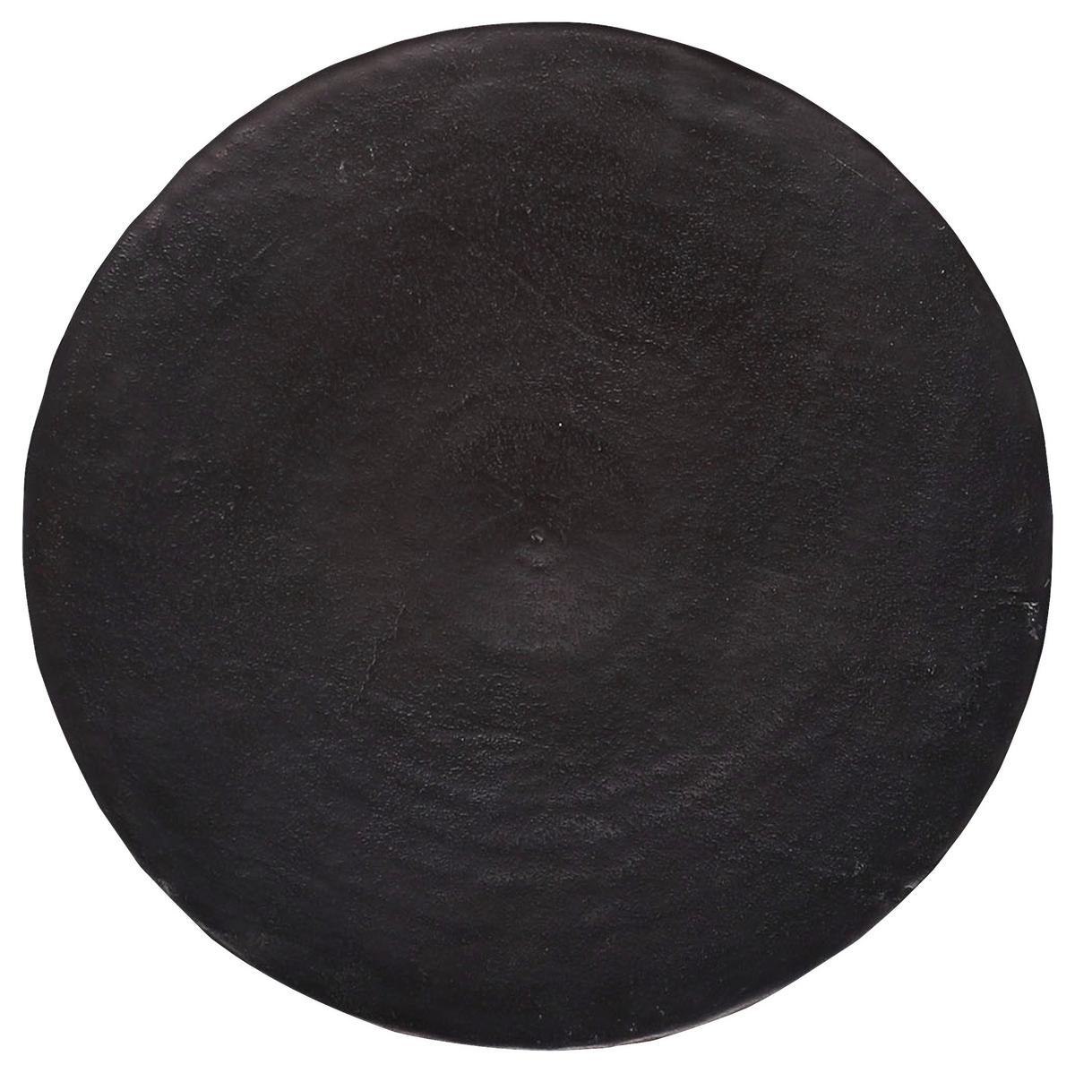 STOLIK BOCZNY MIX&MATCH - czarny/kolor aluminiowy, Design, metal (36/36/45cm)