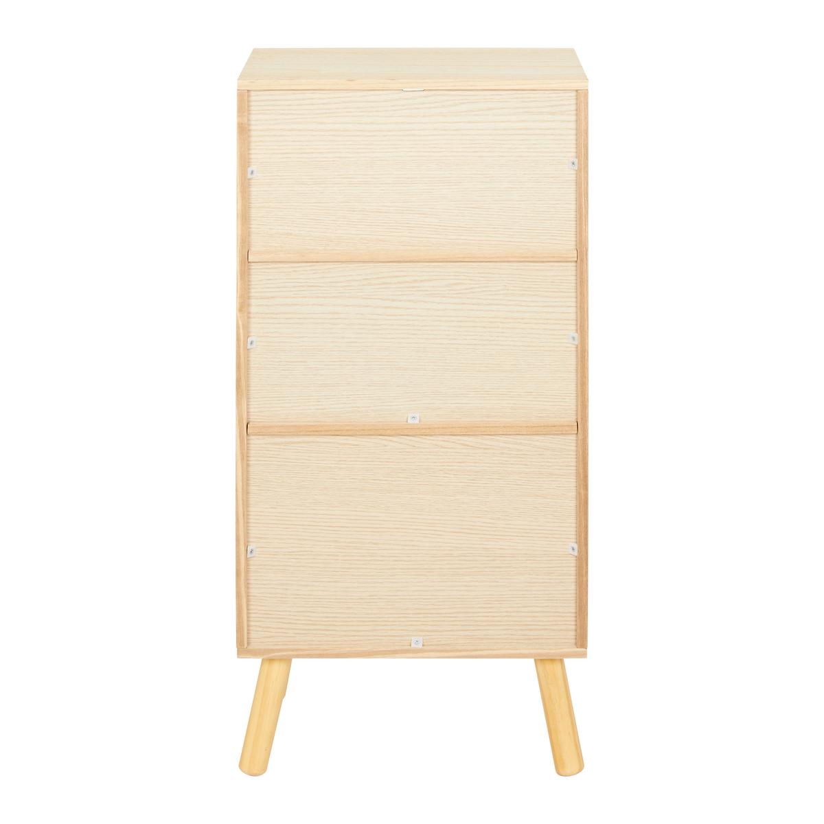 Kinderkommode Lanny Rosa Echtholz/MDF - Pink/Naturfarben, MODERN, Holz (40/86/31cm) - Bessagi Kids