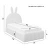 KINDER-/JUNIORBED BELLY - Beige, Modern, Hout/Textiel (90/200cm) - Bessagi Kids