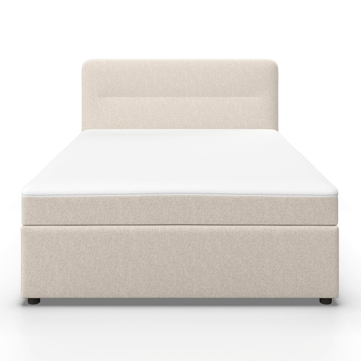 Pat boxspring Marco Beige, cca. 140x200 cm - crem, Modern, lemn/textil (140/200cm) - Bessagi Home