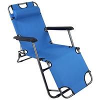 Vrtni Ležalnik Maltosa, Modra - modra, Moderno, kovina/umetna masa (60/27/153cm) - Ambia Garden