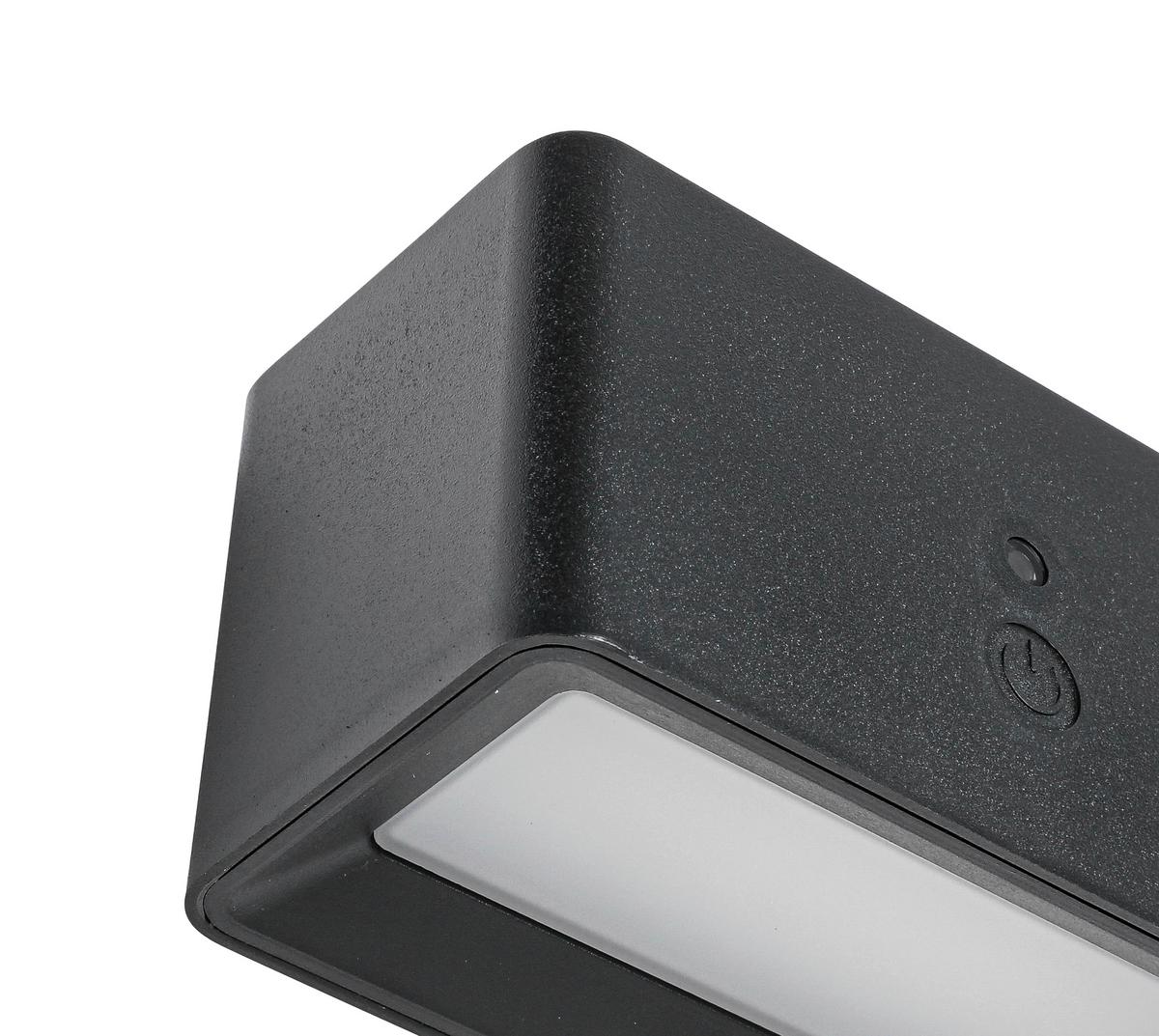 Aplică de perete cu LED Tilou - negru, Modern, plastic/metal (12/6,6/6,5cm) - Mömax