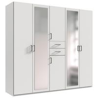 Dulap Dillingen Alb - alb, Konventionell, sticlă/material pe bază de lemn (225/208/58cm) - Mömax