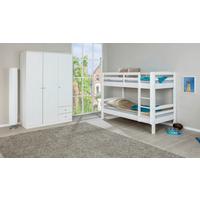 Etagenbett Rick Weiß - Naturfarben/Weiß, MODERN, Holz (90/190cm) - MID.YOU