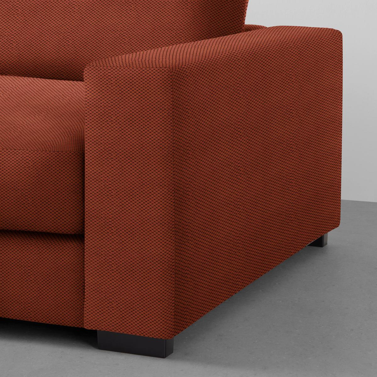 Ecksofa Pedro Terracotta - Terracotta, MODERN, Textil (180/83/265cm) - Mömax