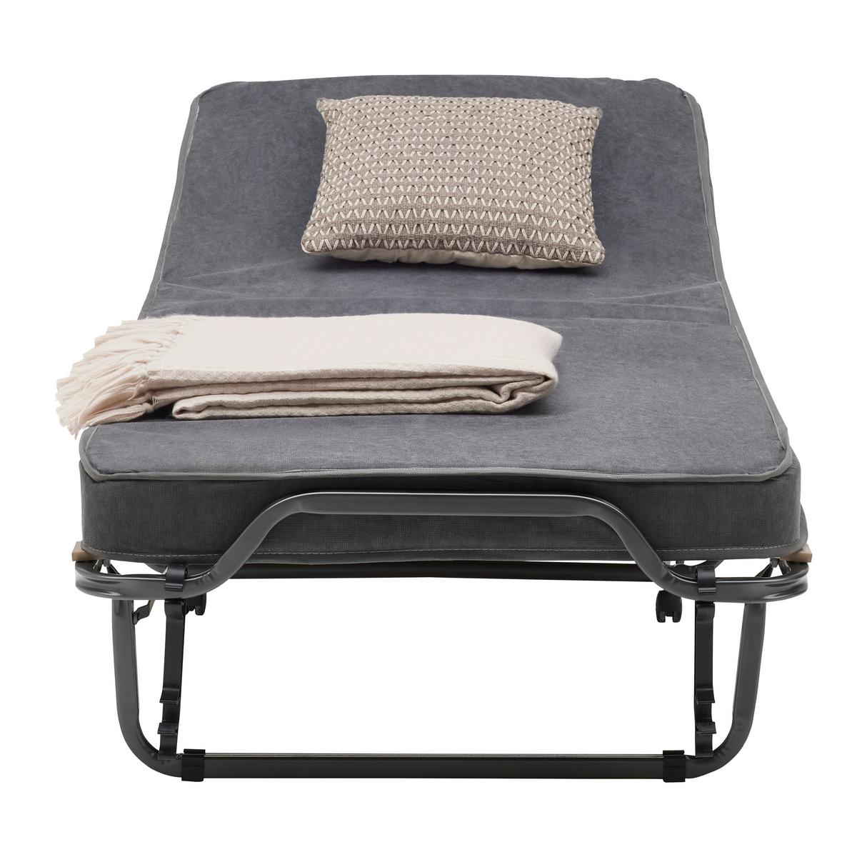 Klappbett Best Anthrazit ca. 80x195cm - Anthrazit, Konventionell, Metall (80/195cm) - Mömax