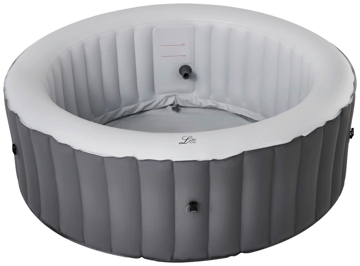 Whirlpool Oslo Grau Ø ca. 180cm - Grau, KONVENTIONELL, Kunststoff (180/70cm)