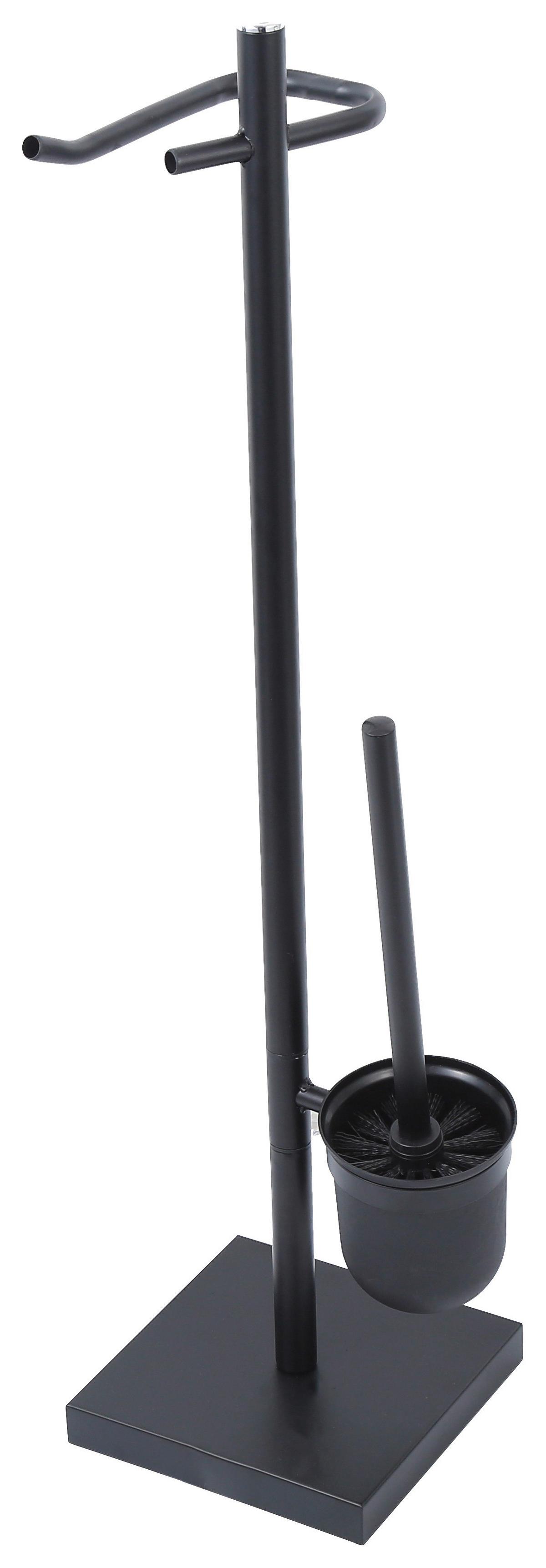 Garnitură perie WC Grado - negru, Konventionell, plastic/metal (18/73,5/18cm) - Ondega