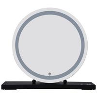 WANDSPIEGEL LED SCHMINKSPIEGEL GLAMORY 125 - Schwarz, Basics, Glas/Holzwerkstoff (53/10/60cm) - Kayoom