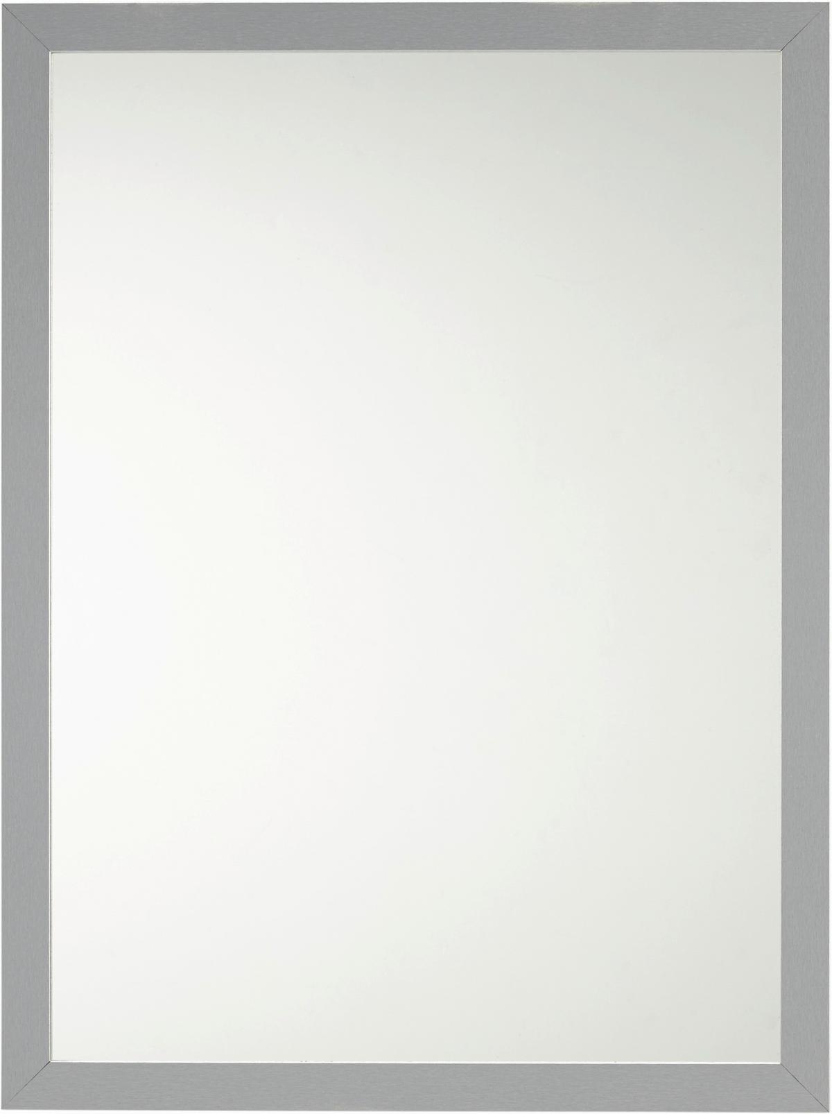 Stensko Ogledalo Silver, 60 X 80 Cm - srebrne barve, steklo/leseni material (60/80/2cm) - Mömax