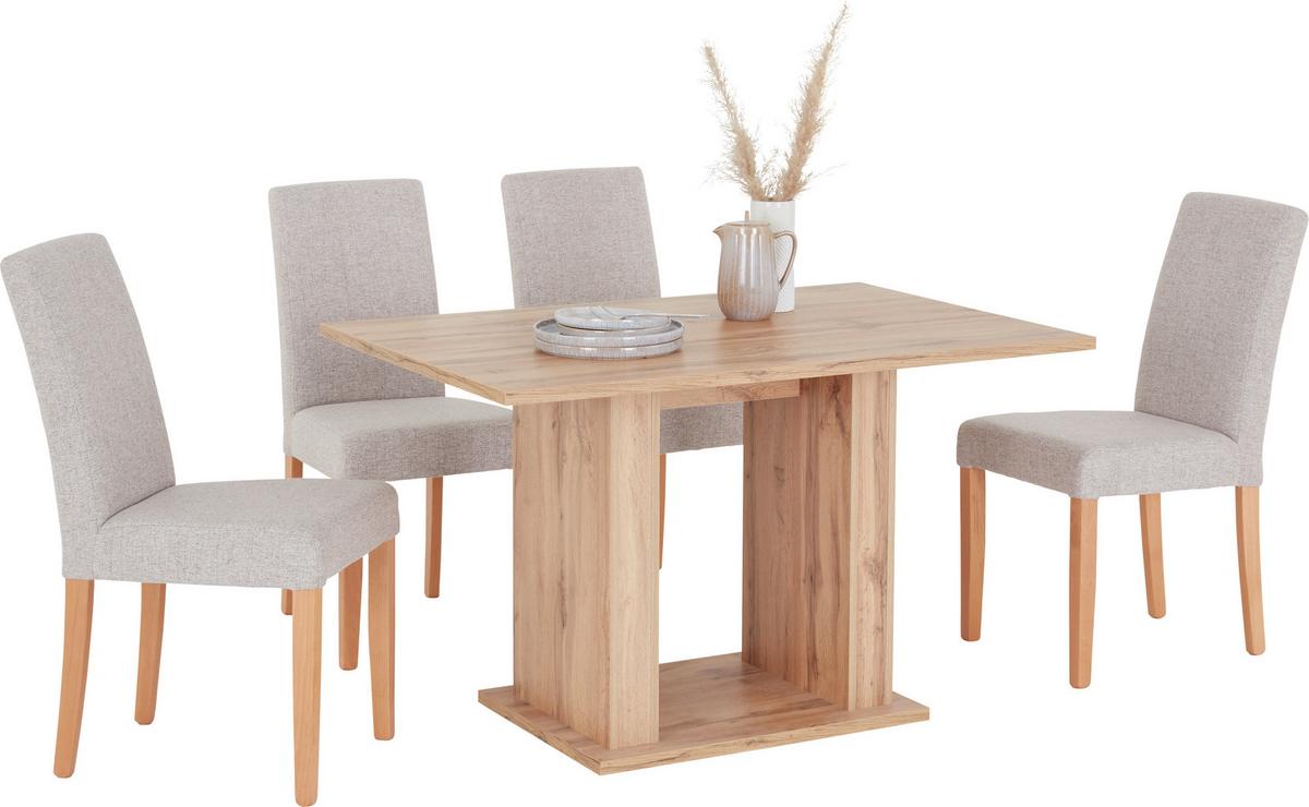 Jedilna Miza Patrik, 120 X 80 Cm - barve hrasta, Moderno, leseni material (120/74/80cm) - Mömax