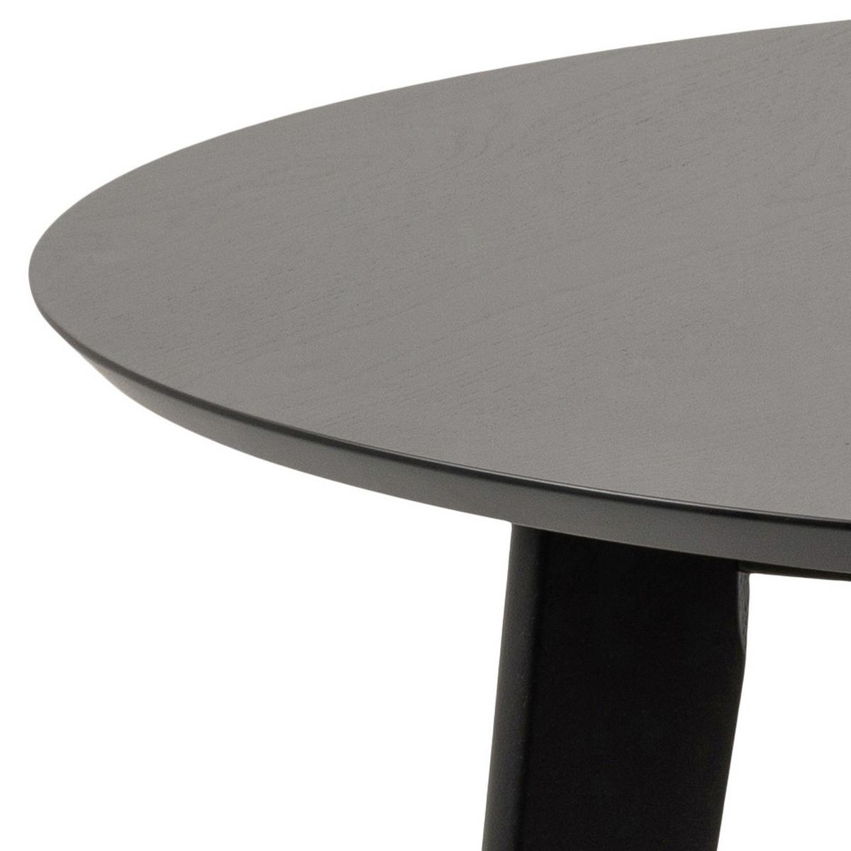 Étkezőasztal Roxby - fekete, Modern, fa (105/105/76cm) - MID.YOU