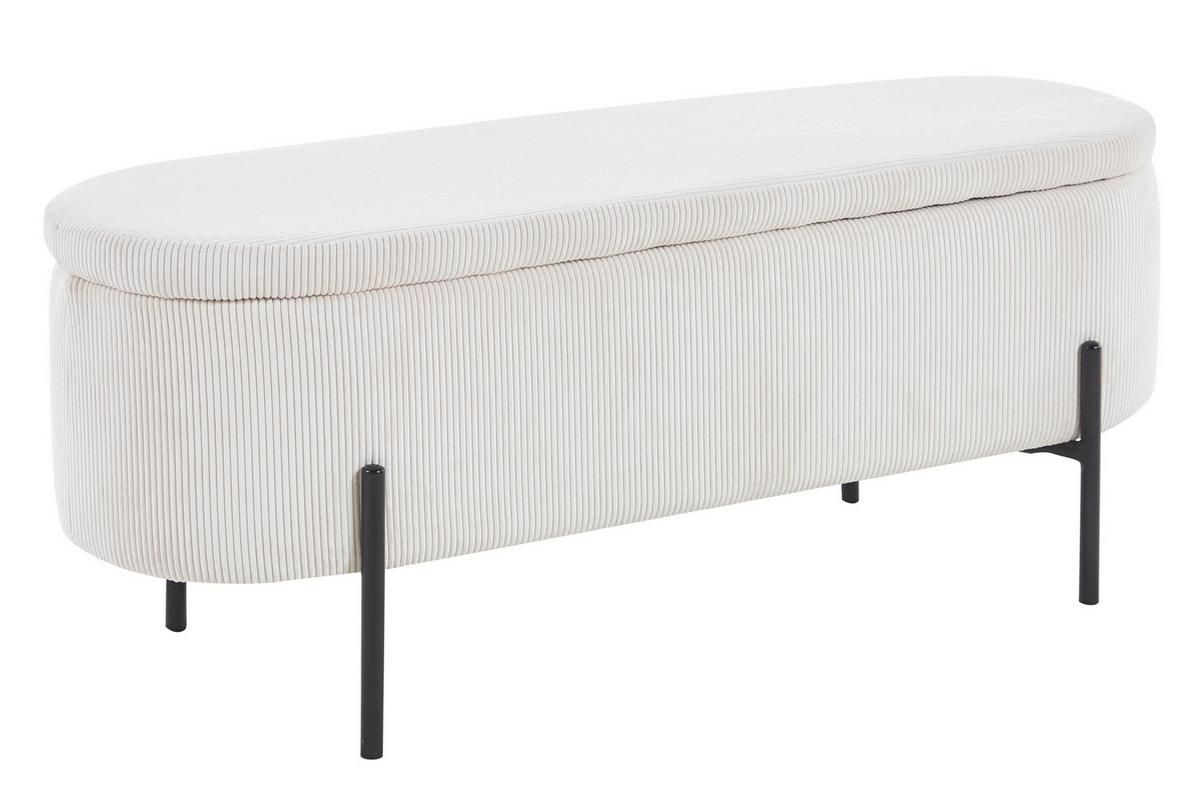 Klop Cord, Bež - črna/bež, Moderno, kovina/tekstil (110/44/40cm) - Livetastic