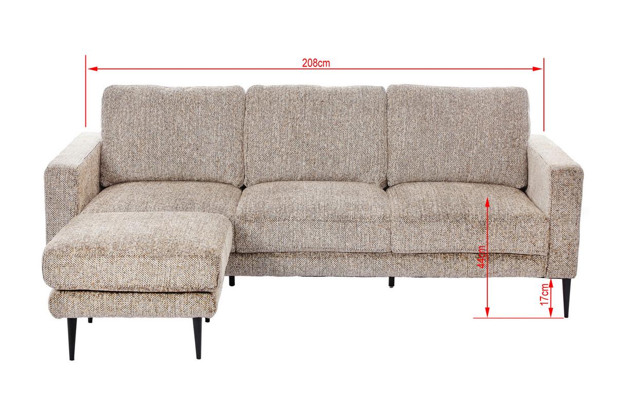 Trosed Parma, Večbarvno - črna/večbarvno, Basics, kovina/tekstil (208/83/151cm) - Livetastic