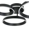 LED-TAKLAMPA STAR - svart, Modern, metall/plast (64,5/74,5/14cm) - Mömax