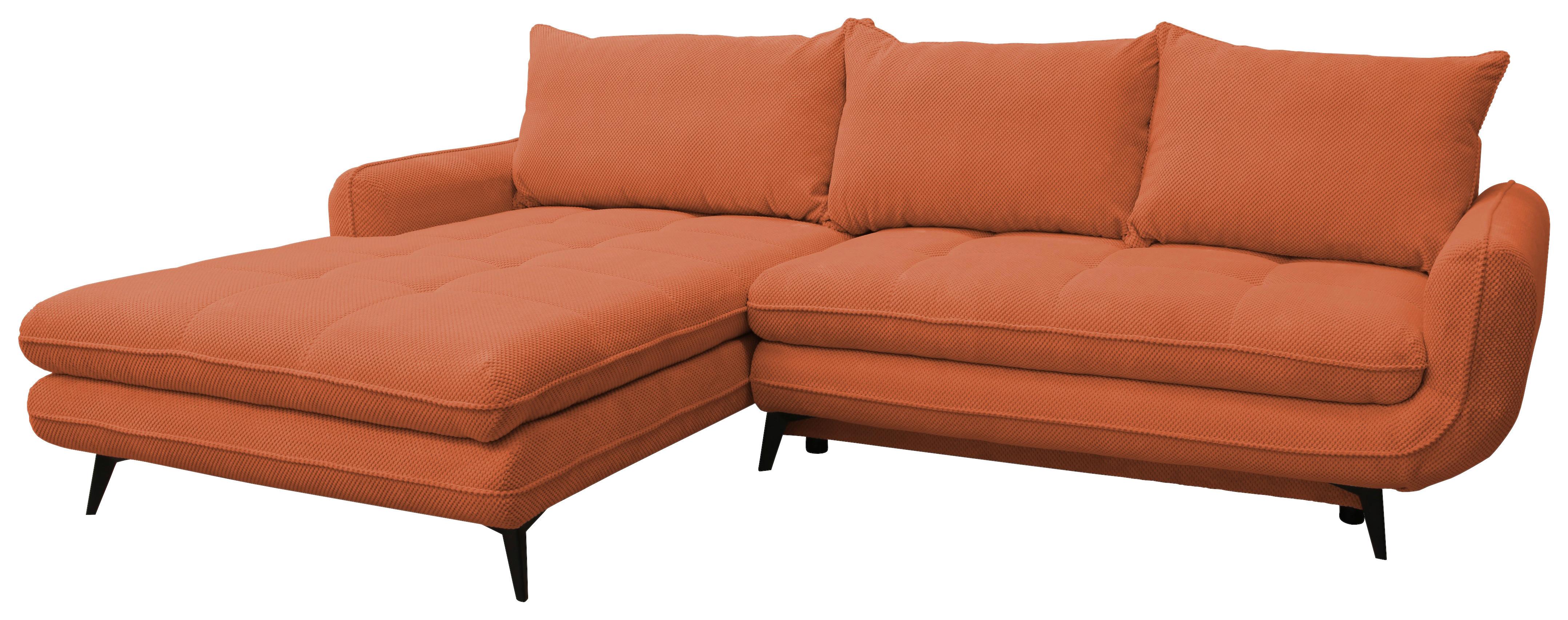 Kutna Garnitura Wave - crna, Moderno, tekstil/metal (189/266cm) - Modern Living