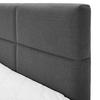 KONTINENTALSÄNG GRETA - mörkgrå, Modern, trämaterial/trä (180/200cm) - Bessagi Home