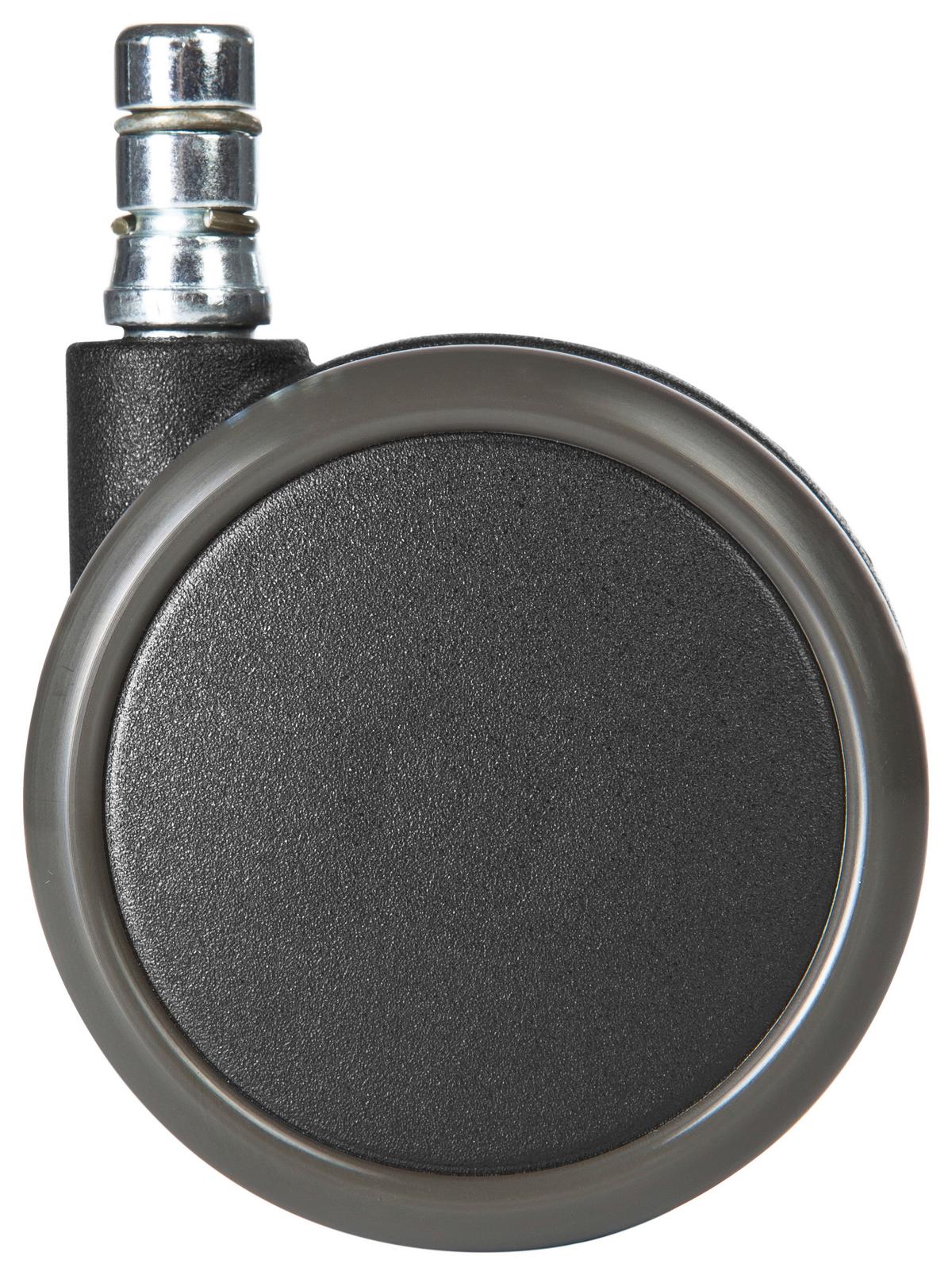 Set Kolesc Za Vrtljivi Stol Rolo, 5-Delni - črna, Basics, kovina/umetna masa (5/7/6,5cm) - MID.YOU