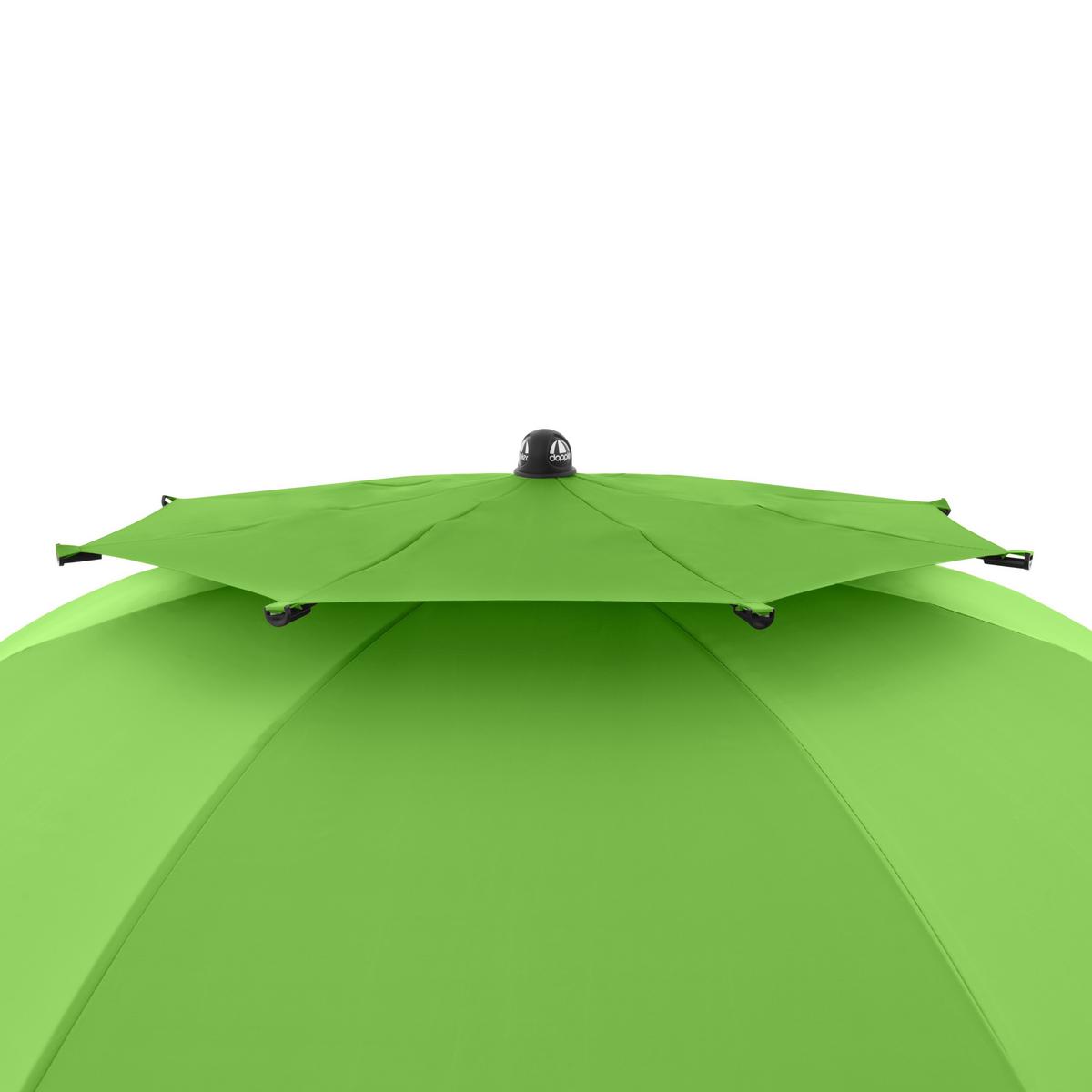 Sonnenschirm GS Windprofi Neo 200 Hellgrün ca. 200x238cm - Anthrazit/Hellgrün, KONVENTIONELL, Textil/Metall (200/238cm) - Doppler