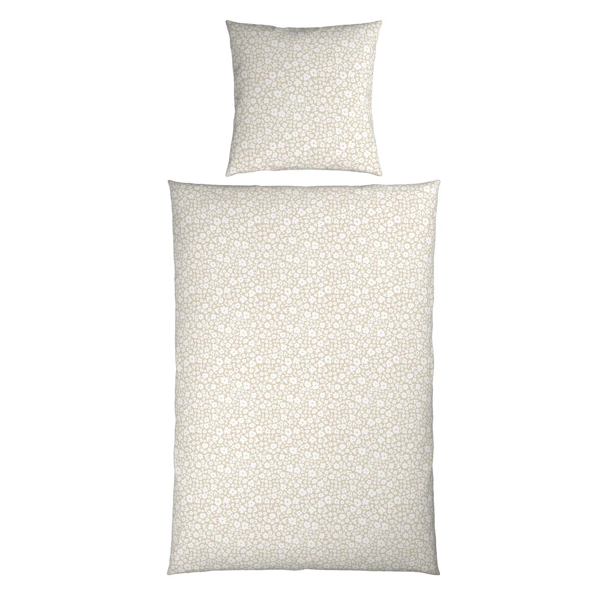 Bettwäsche Millefleur Beige ca. 135x200cm - Beige, MODERN, Textil (135/200cm) - Mömax