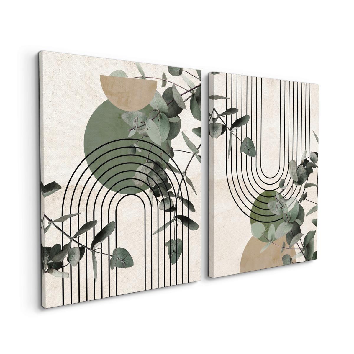 Bilderset CA Multicolor - Multicolor, Basics, Holz/Textil (2x32/42cm)