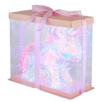 LED-TISCHLEUCHTE 28088N BRONDAR - Klar/Pink, Basics, Kunststoff (30/14/26cm) - Globo