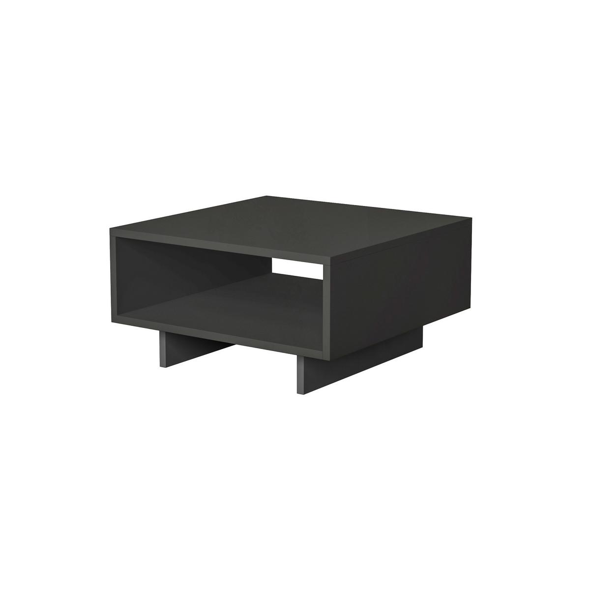 Couchtisch Hola ca. 60x32x60 cm Anthrazit - Anthrazit, Design, Holzwerkstoff (60/32/60cm) - Livetastic