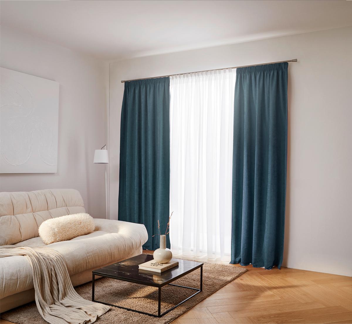 FIRANA GOTOWA LEONIE - biały, Basics, tkanina (300/300cm) - Esposa