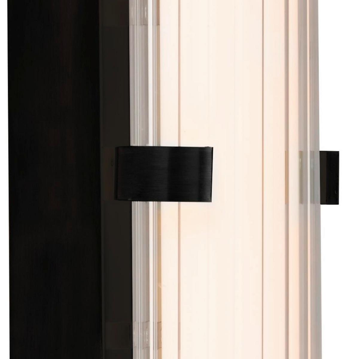 Fürdőszobai Falilámpa Clamp 63126-1bk - fekete/fehér, Design, üveg/fém (9/63cm)