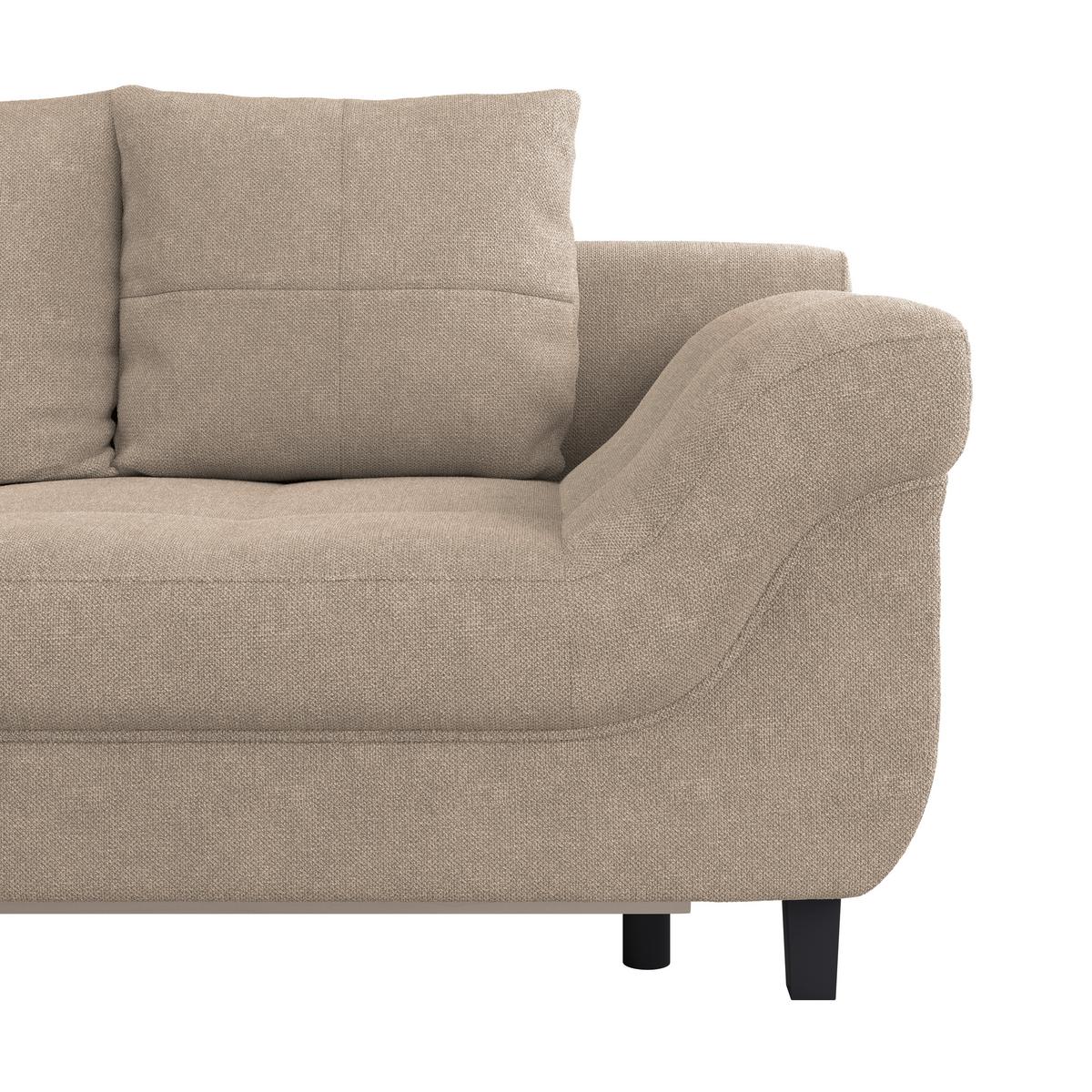Colțar MENDOZA - bej, Design, textil (197/309cm) - Modern Living
