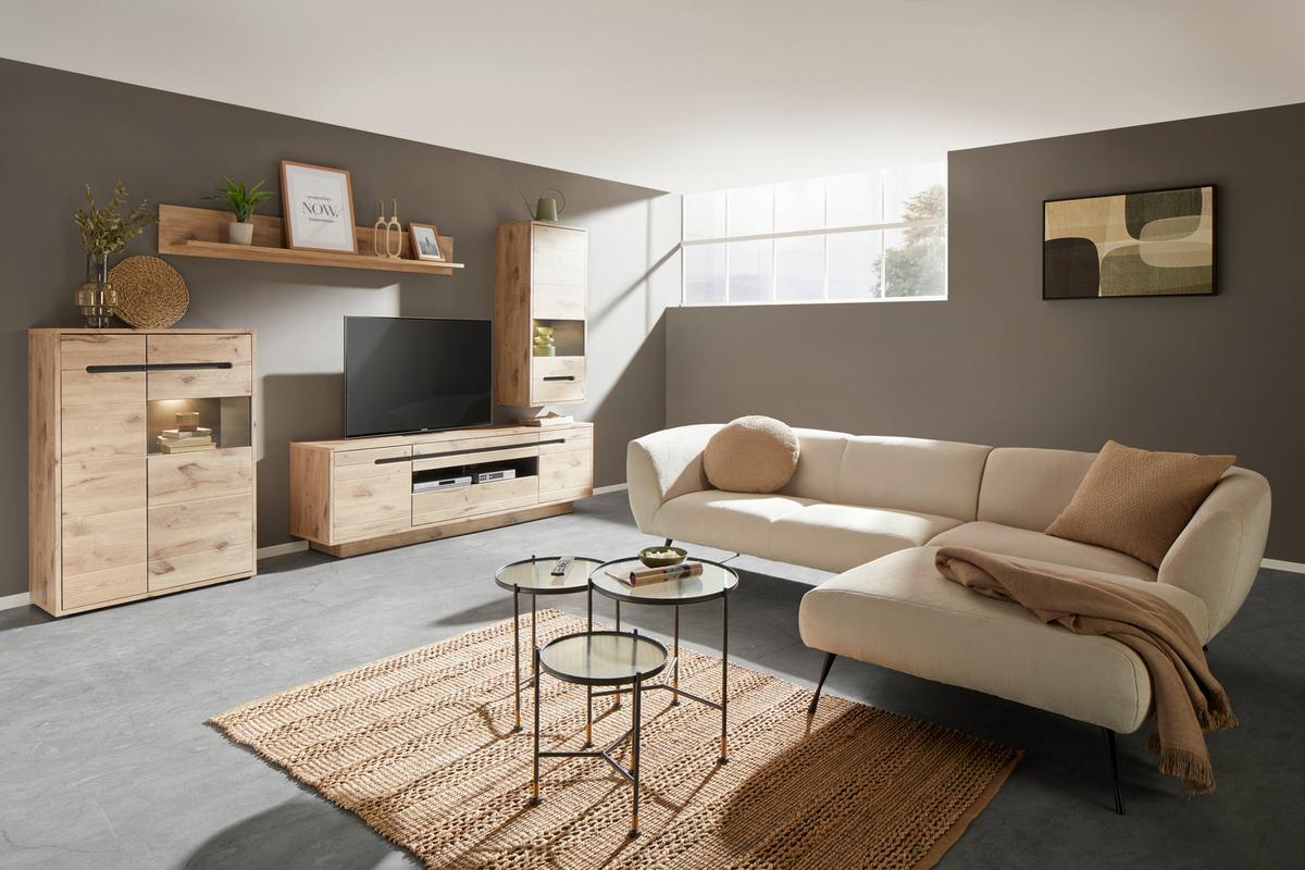 Tv-elem Bellano - Modern, faalapú anyag (205/63/44cm) - Mömax