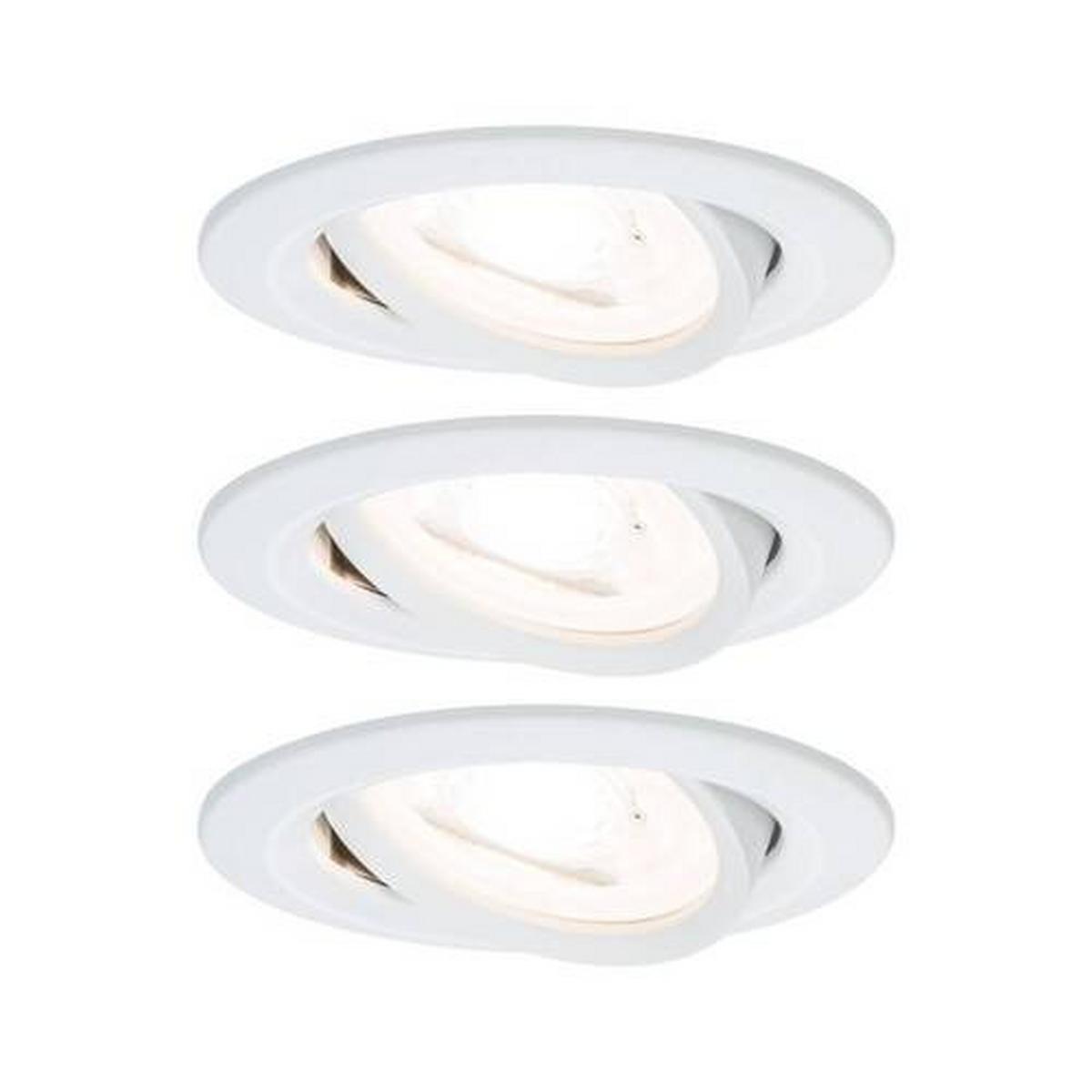 Deckenleuchte Nova in Weiß max. 6,5, 3-teilig - Basics (8,4cm) - Paulmann