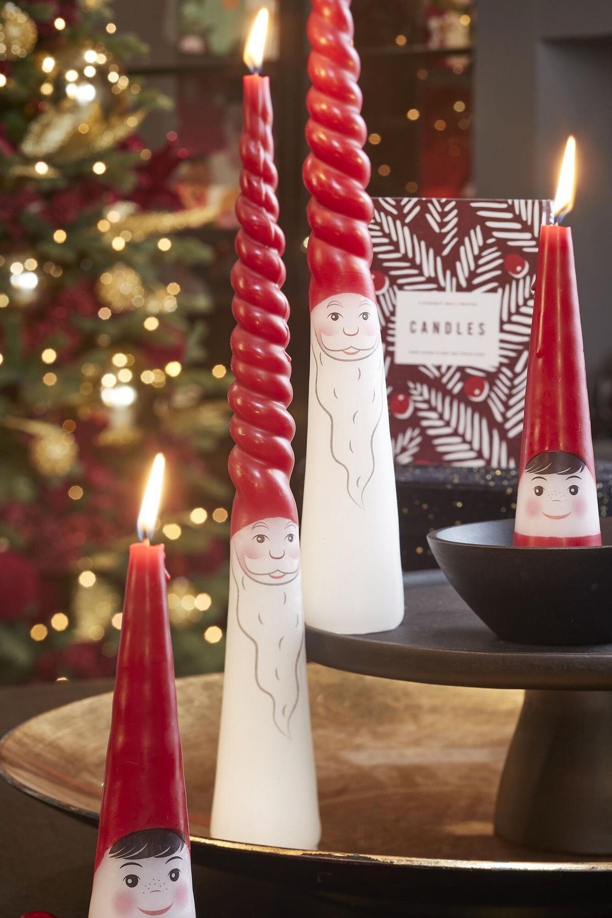 Božična Sveča Cone Red - Trendi (35cm) - Premium Living