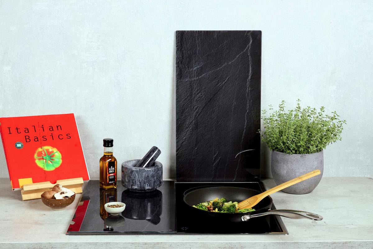 PŁYTA OCHRONNA NA KUCHENKĘ 3752313 - ciemnoszary, Basics, szkło (50/28.5/0.4cm) - Kesper