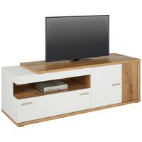 TV-Element Ambiente in Weiß/Eichefarben - MODERN, Holzwerkstoff/Kunststoff (163,6/56,6/53,6cm) - Mömax