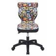 Jugenddrehstuhl mit Tier Motiven - Blau/Anthrazit, MODERN, Kunststoff/Textil (53/81/53cm) - PREMIUM LIVING