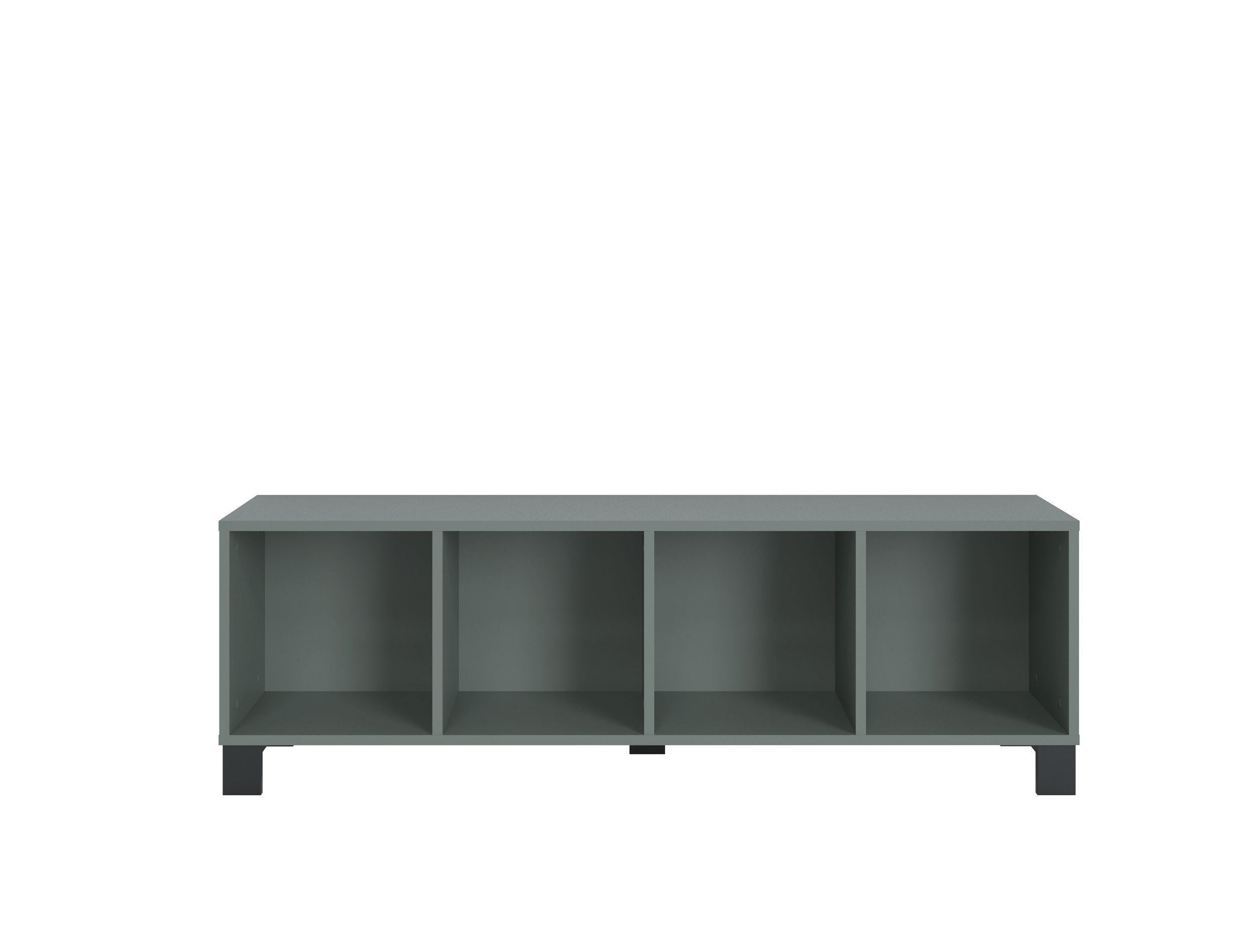 Falipolc-tv Elem Lugo - zöld, Modern, faalapú anyag (135/43,2/34,4cm) - Mömax