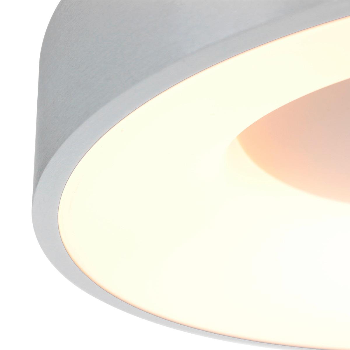 LAMPA SUFITOWA LED 2563ZI RINGLEDE - kolor srebrny, Basics, tworzywo sztuczne/metal (48/9cm)