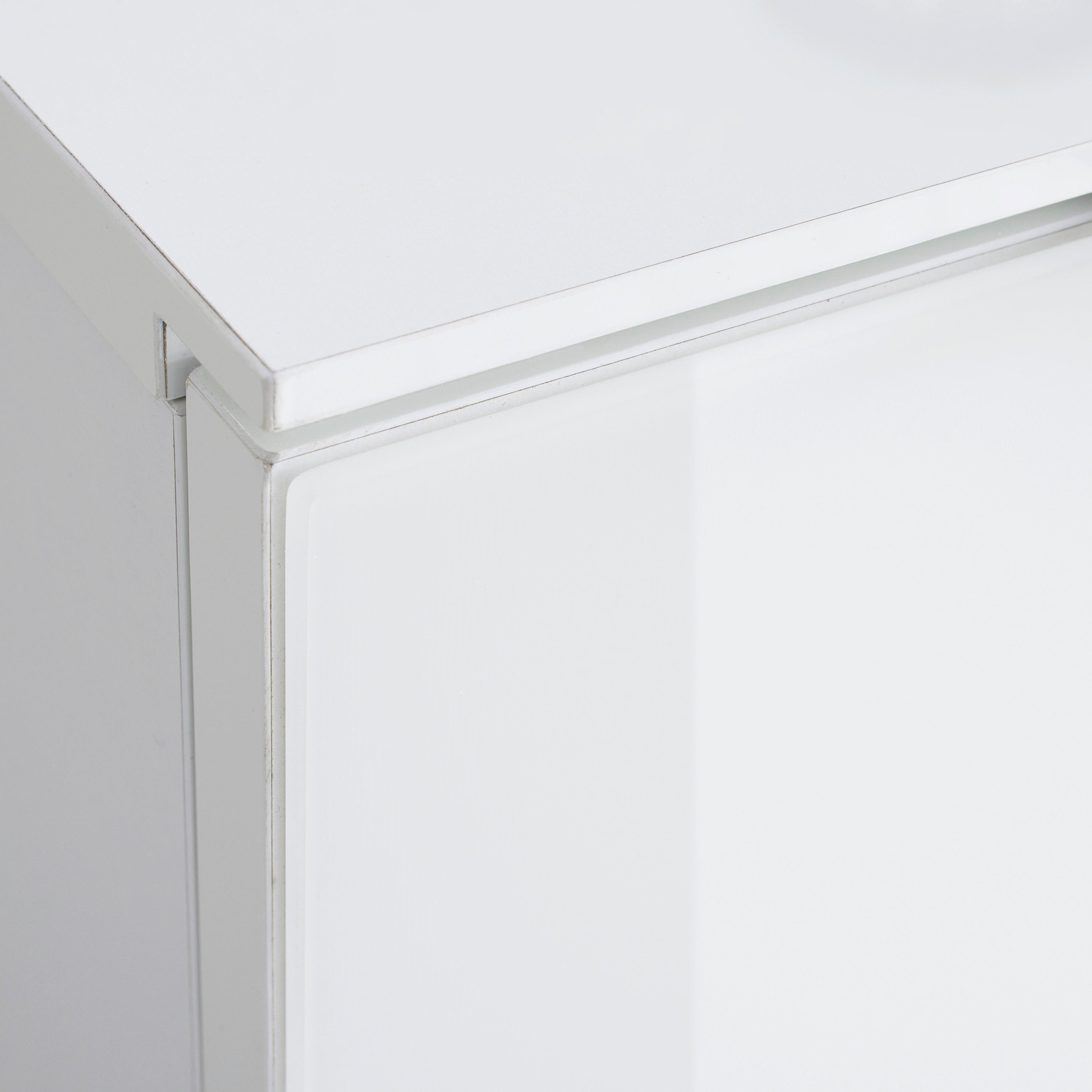 Lowboard Velaris Weiß - Schwarz/Weiß, MODERN, Metall (181/72/40,5cm) - Mömax