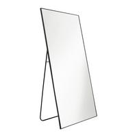 Stand/Wandspiegel Britt Schwarz - Schwarz, MODERN, Glas/Metall (100/200cm) - Mömax
