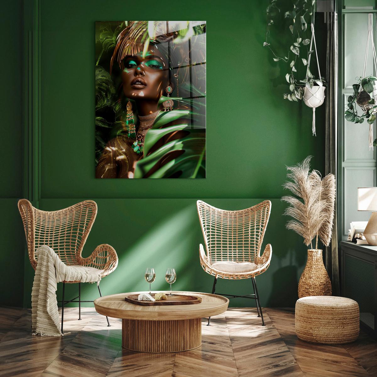 Glasbild Multicolor ca. 70x100cm - Multicolor, Basics, Glas/Papier (70/100cm)