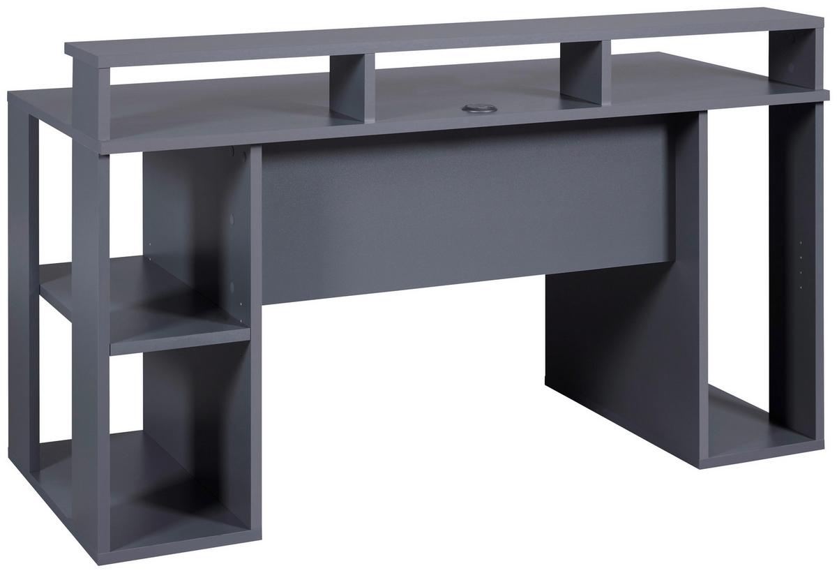 Gaming Tisch in Anthrazit - Anthrazit, Modern, Holzwerkstoff (160/77/91cm) - Mömax