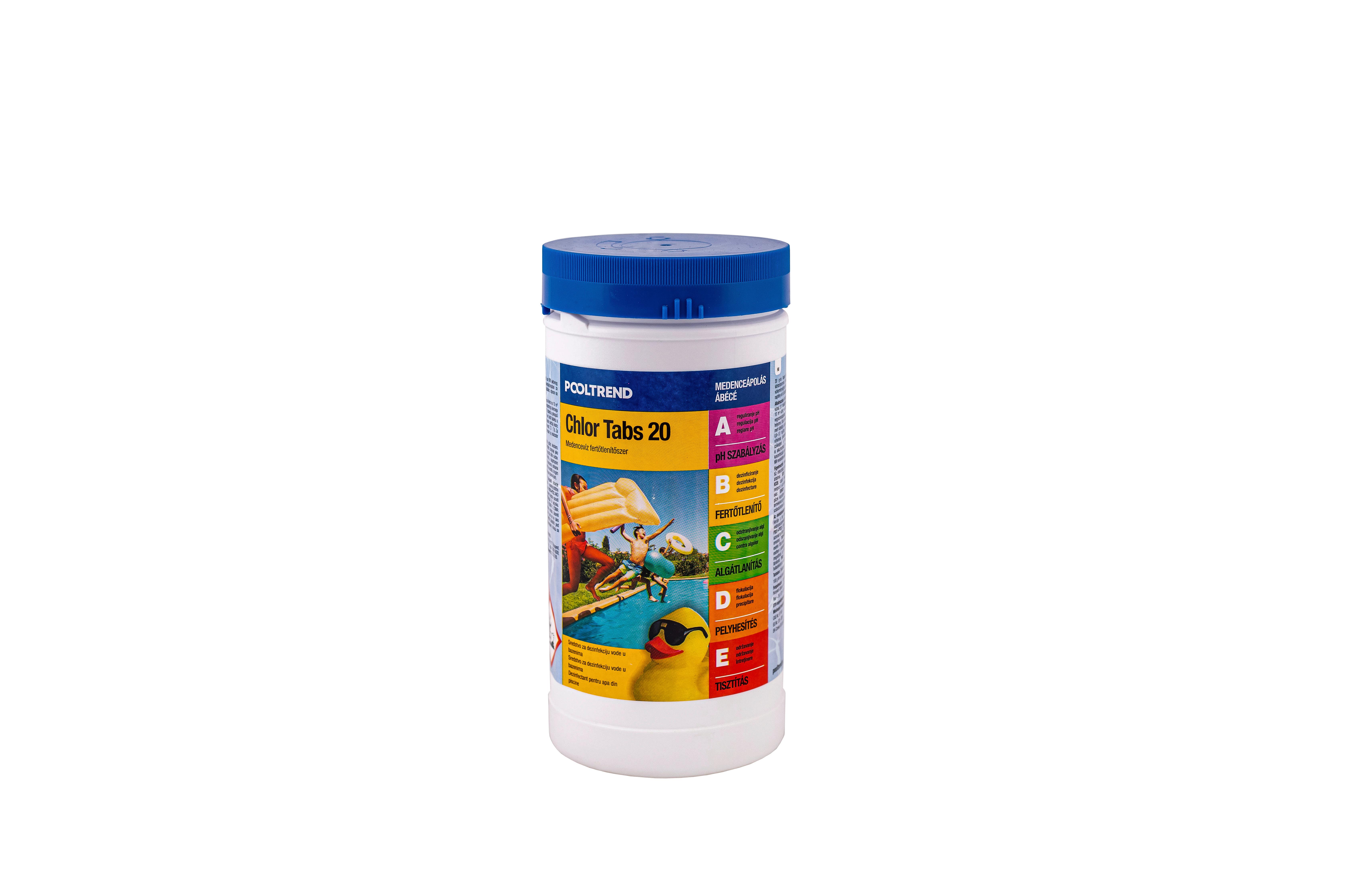 Klórtabletta 50db/csomag P.clk 010 - fehér, műanyag (1kg)
