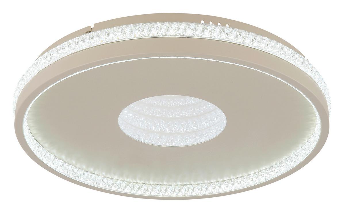 Led Stropna Svjetiljka Shirley - boje pijeska/prozirno, Design, metal/plastika (41/6.5cm) - Globo